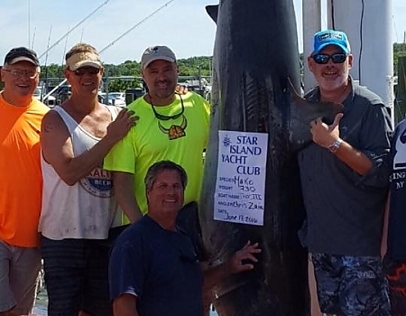 Posing with a catch from a 6-hour trip